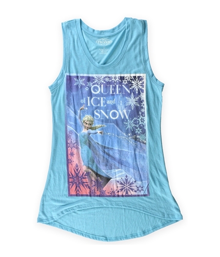 Disney Womens Queen Of Ice Muscle Tank Top aquablue XS