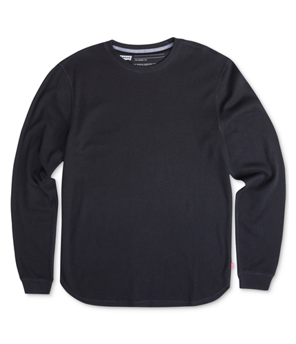 Levi's Mens Waffle Knit Thermal Sweatshirt black S