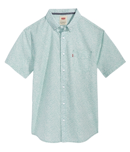 Levi's Mens Woven Floral Button Up Shirt reef L