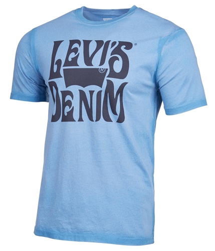 Levi's Mens Denim Graphic T-Shirt medblue L