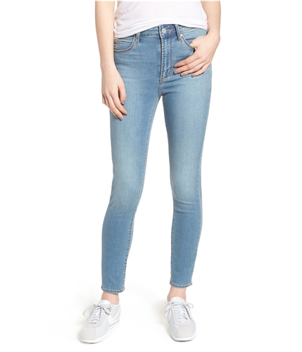 Articles of Society Womens Heather High Rise Cropped Jeans monaco 26x27