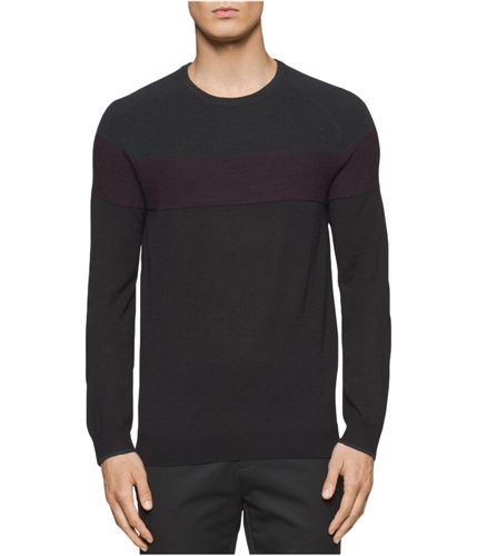 Calvin Klein Mens Knit Pullover Sweater blackcombo L