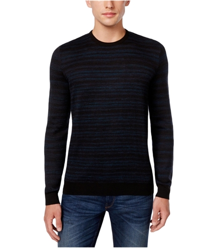 Calvin Klein Mens Space-Dyed Knit Sweater blackcombo XL