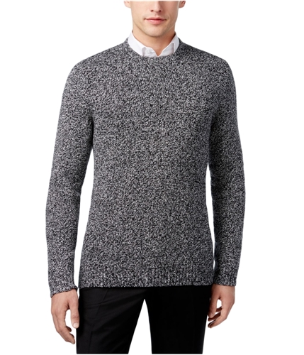 Calvin Klein Mens Knit Boucle Pullover Sweater blksilvermoul S