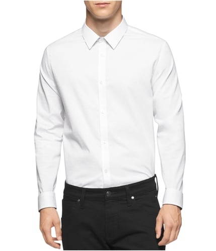 Calvin Klein Mens Non-Iron Button Up Shirt 100 2XL