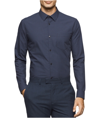 Calvin Klein Mens Infinite Cool Button Up Shirt blackcb S