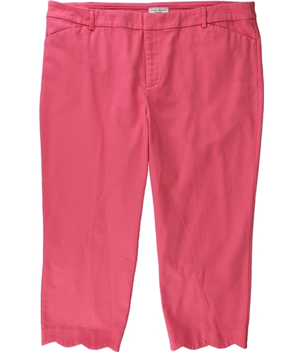 Charter Club Womens Textured Capri Casual Cropped Pants glamourpink 4x22