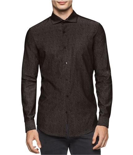 Calvin Klein Mens Cotton Button Up Shirt 203 L