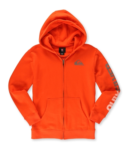 Quiksilver Boys Mountain & Wave Hoodie Sweatshirt orange L