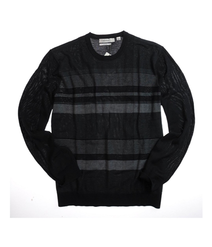 Calvin Klein Mens Mercerised Italian Yarn Knit Sweater palcoblue XL