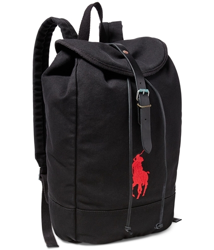 Ralph Lauren Unisex Big Pony Canvas Standard Backpack black