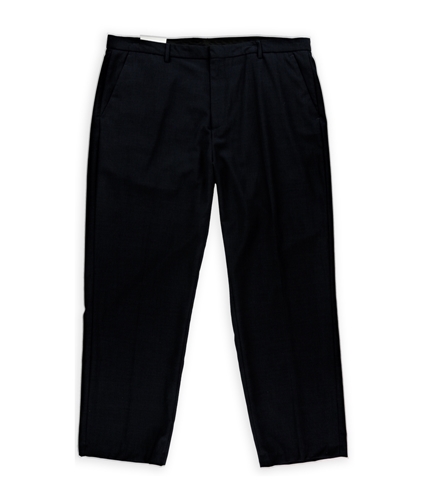 Calvin Klein Mens Micro Check Dress Pants Slacks officernavy 38x30