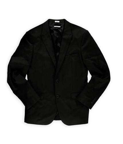 Calvin Klein Mens Slim Fit Two Button Blazer Jacket formalblack L