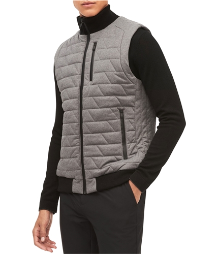 Calvin Klein Mens Quilted Puffer Vest grey S
