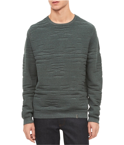 Calvin Klein Mens Textured Pullover Sweater greybihtr L