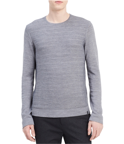 Calvin Klein Mens Textured Stripe Pullover Sweater albacombo L