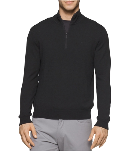 Calvin Klein Mens Merino Wool Pullover Sweater black 2XL