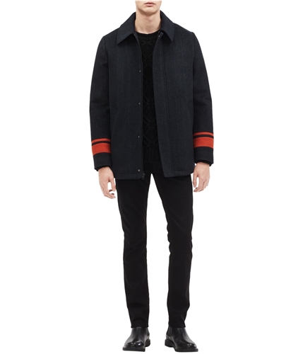 Calvin Klein Mens Wool Coat royalnavy XS