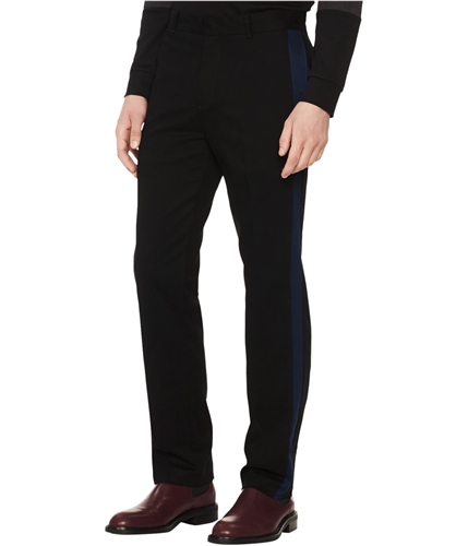 Calvin Klein Mens Stripe Casual Trouser Pants black 29x30