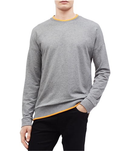 Calvin Klein Mens Tipped Sweatshirt charcoal M