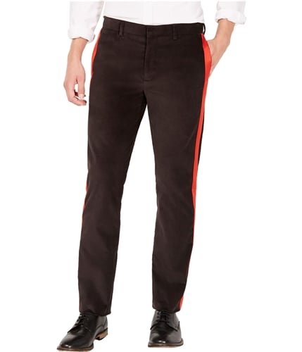 Calvin Klein Mens Velvet Stripe Casual Trouser Pants charcoal 29x30