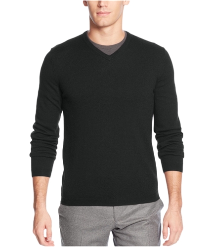 Calvin Klein Mens Merino Solid Pullover Sweater black M