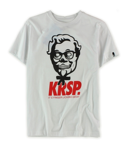 KRSP. Mens Fingerlicking Graphic T-Shirt blchwhite S