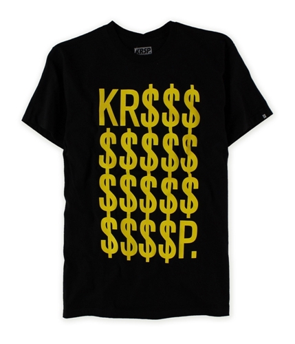 KRSP. Mens Krispy Stacks Graphic T-Shirt black S
