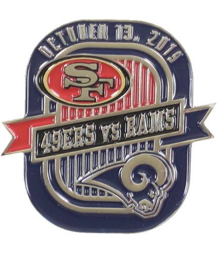 WinCraft Unisex Rams VS 49ers 10/13/19 Pin Brooche nvyred