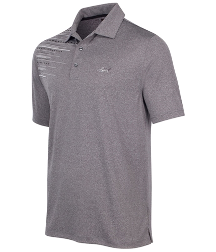 Greg Norman Mens Light Ray Golf Rugby Polo Shirt midhtrgrey S
