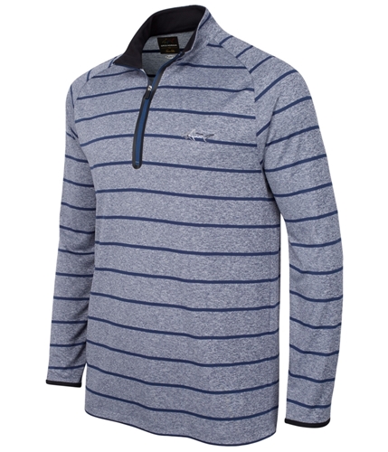 Greg Norman Mens Striped Basic T-Shirt bluesockethtr XL