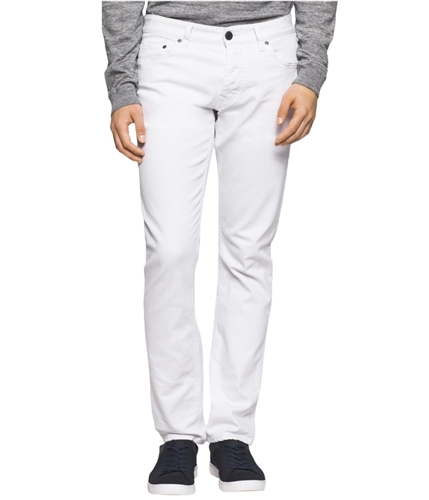 Calvin Klein Mens Solid Slim Straight Leg Jeans alberta106 33x32