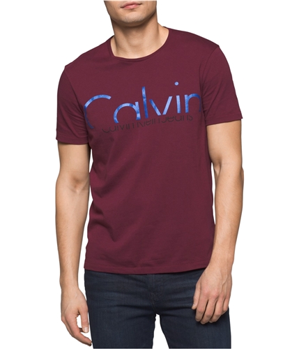 Calvin Klein Mens SS Graphic T-Shirt windsorwine M