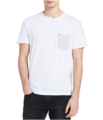 Calvin Klein Mens Dots Embellished T-Shirt whitegry S
