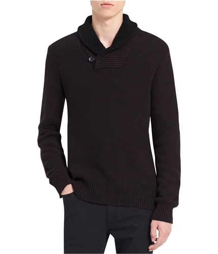 Calvin Klein Mens Pullover Knit Sweater blackcombo S
