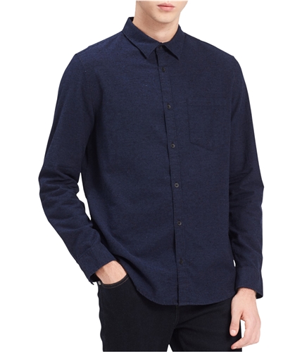 Calvin Klein Mens Textured Button Up Shirt nvyhthr S