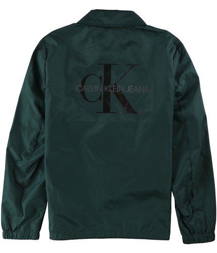 Calvin Klein Mens June Monogram Jacket darkgreen L