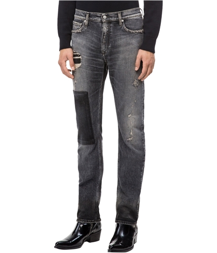 Calvin Klein Mens Monly Patch Slim Fit Jeans monlypatchblack 30x32