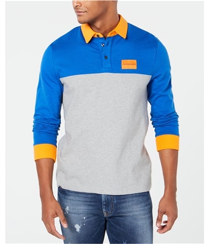 Buy a Calvin Klein Mens Colorblocked Rugby Polo Shirt, TW8 | Tagsweekly