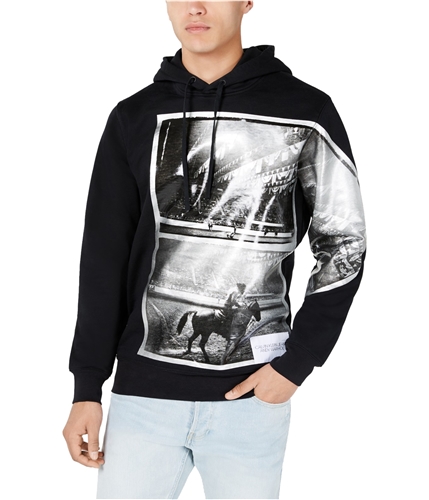 Calvin Klein Mens Rodeo Hoodie Sweatshirt black S