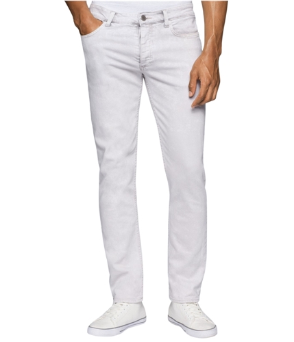 Calvin Klein Mens Bleached Marble Skinny Fit Jeans bleachedmarble 40x32