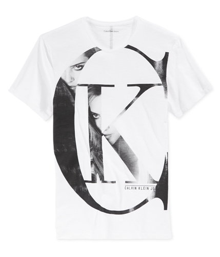 Calvin Klein Mens CK Graphic T-Shirt white XL