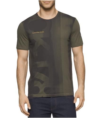 Calvin Klein Mens Logo Graphic T-Shirt oakleaf 2XL