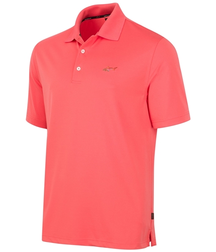 Greg Norman Mens Five Iron Rugby Polo Shirt ltpaspink S