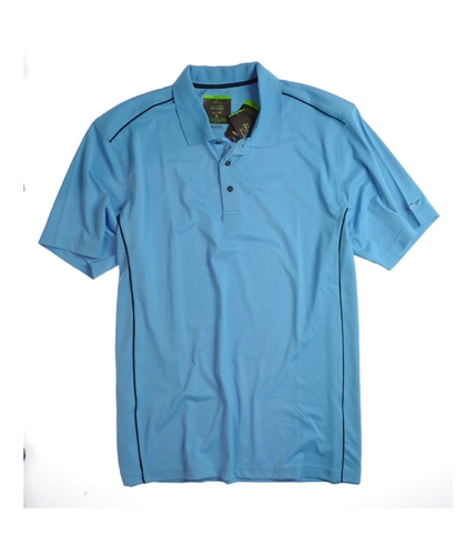 Greg Norman Mens Ss Solid Piped Rugby Polo Shirt bluewarf XL