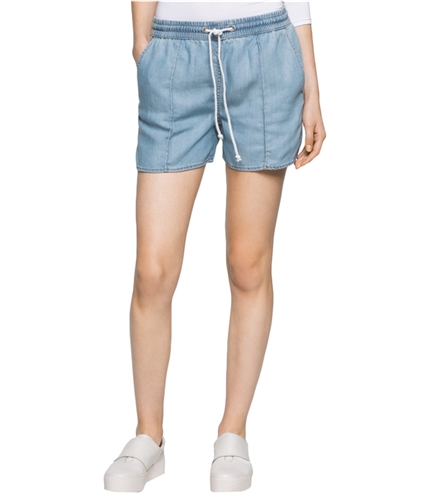 Calvin Klein Womens Drawstring+ Casual Denim Shorts 447 XS