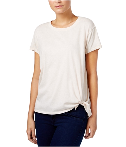 Calvin Klein Womens Tie Knot Basic T-Shirt shell XL