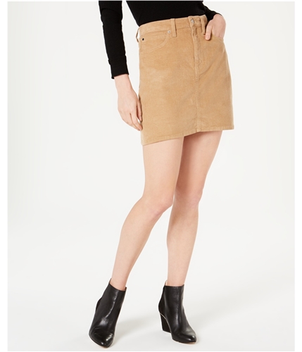 Calvin Klein Womens Corduroy Mini Skirt beige 27