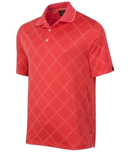 Greg Norman Mens Diamond Rugby Polo Shirt deepseacoral XL