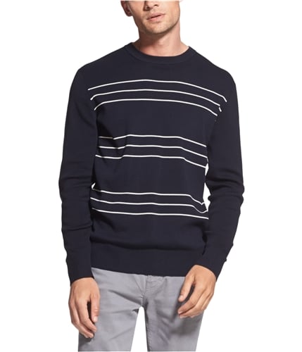 DKNY Mens Slim Stripe Pullover Sweater navyblazer S